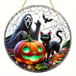 8" Ghost Face Acrylic Suncatcher